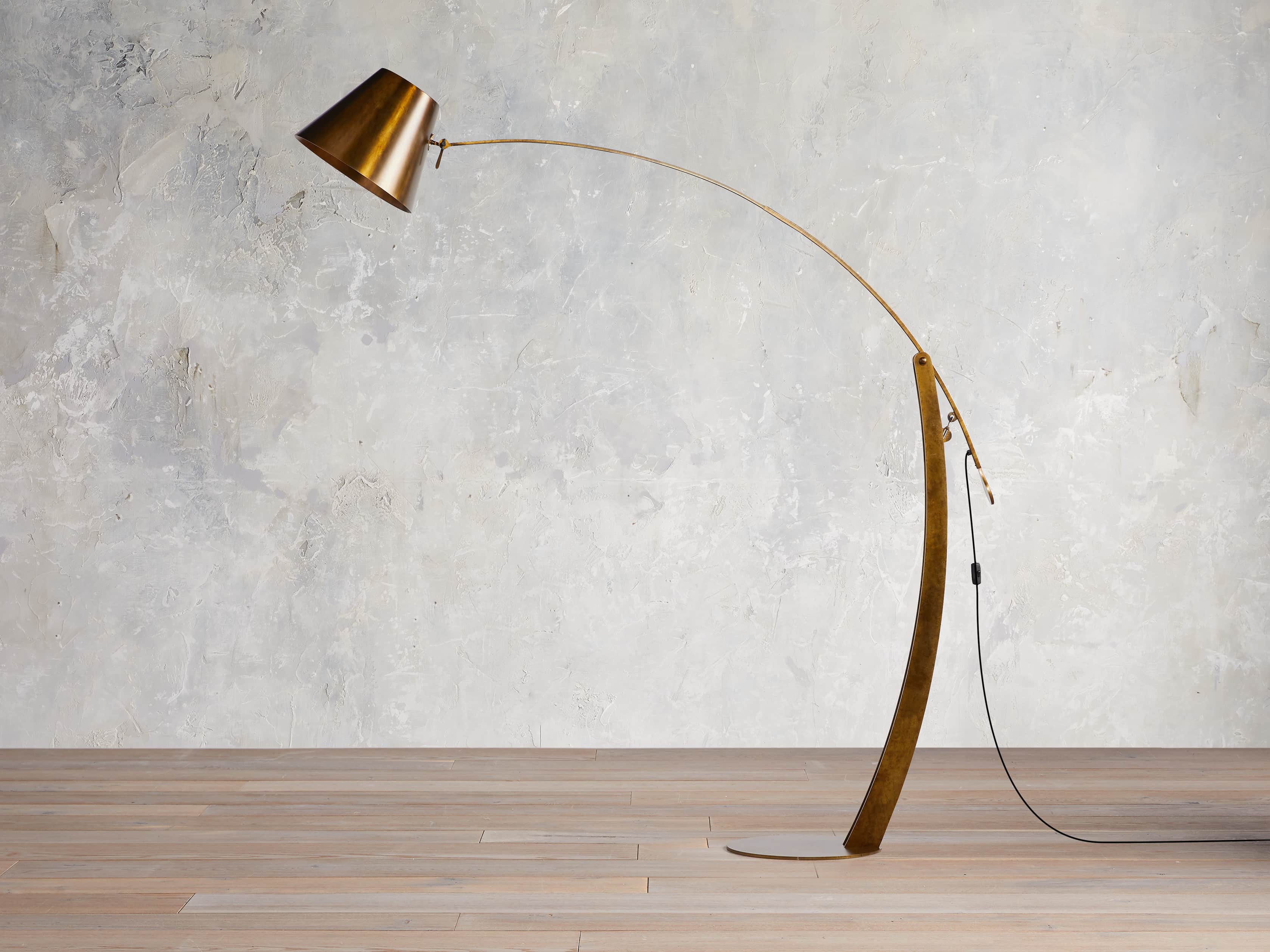 Arcadia Bronze Arc Floor Light, Floor Lamp, detail 3