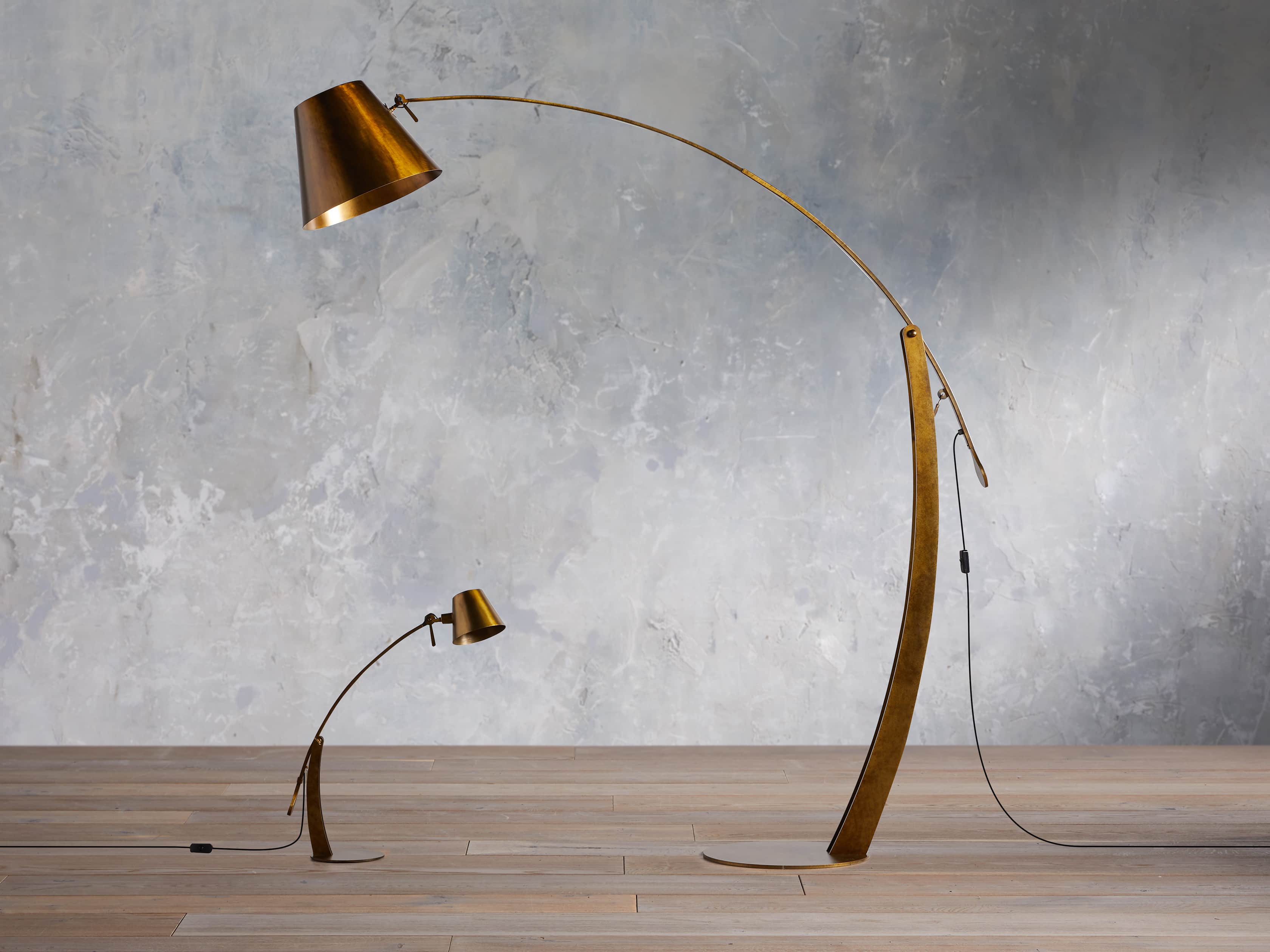 Arcadia Bronze Arc Floor Light, Floor Lamp, detail 2