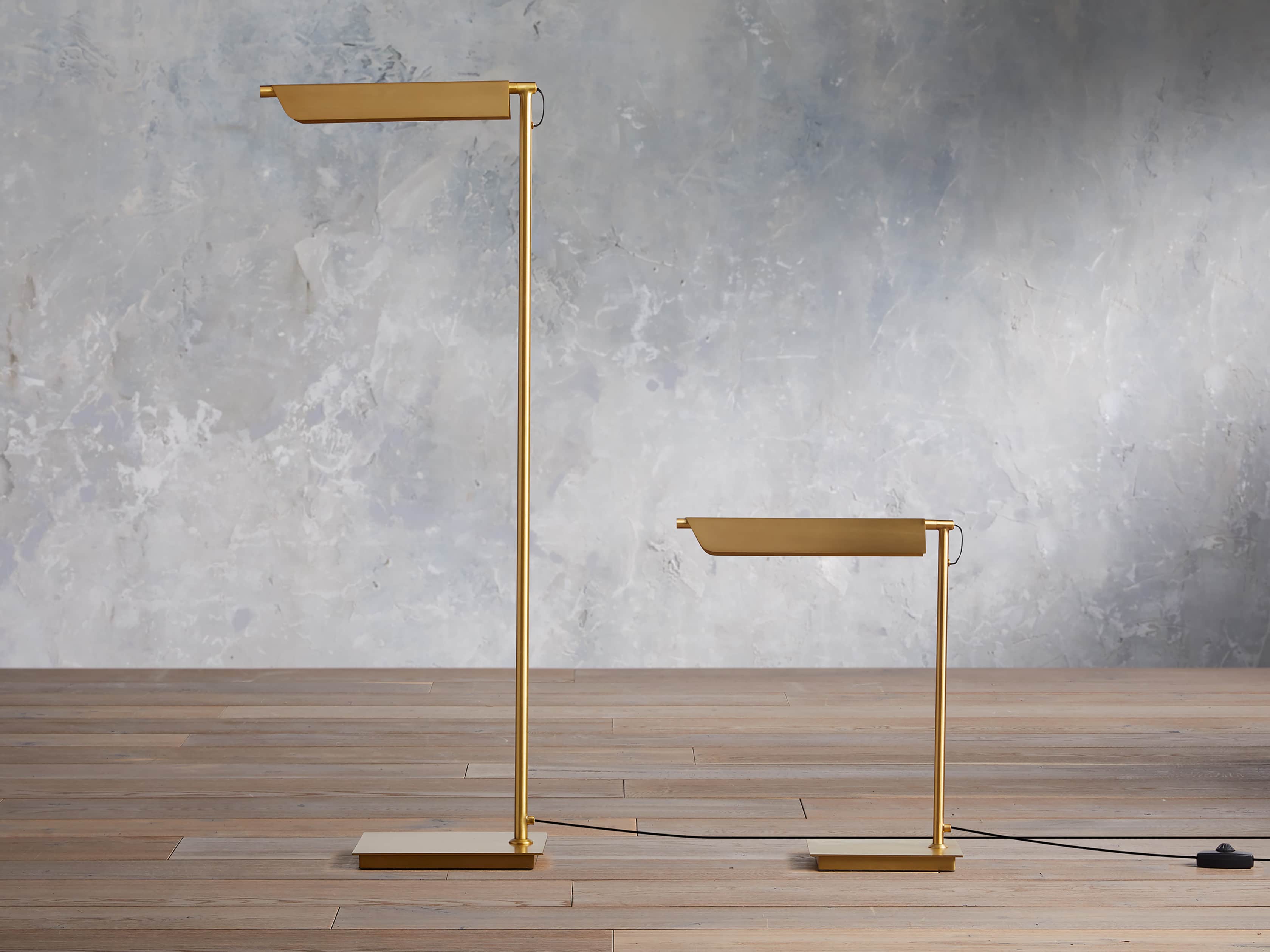 Axle Brass Floor Light, Floor Lamp, detail 3