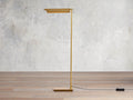 Axle Brass Floor Light, Floor Lamp, 13.5" w x 4" d
