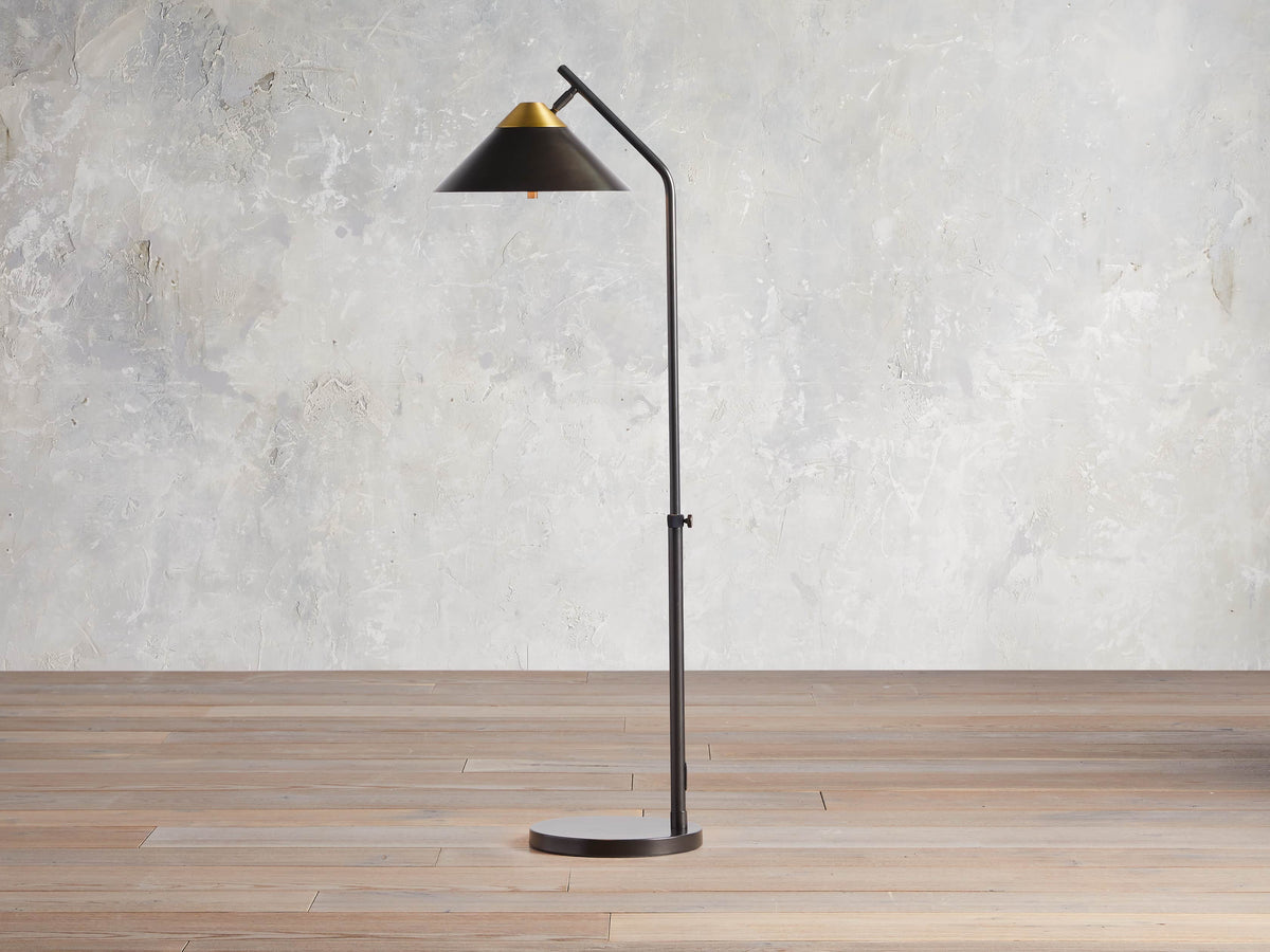 Marquee Bronze Task Floor Light, Floor Lamp, detail 4