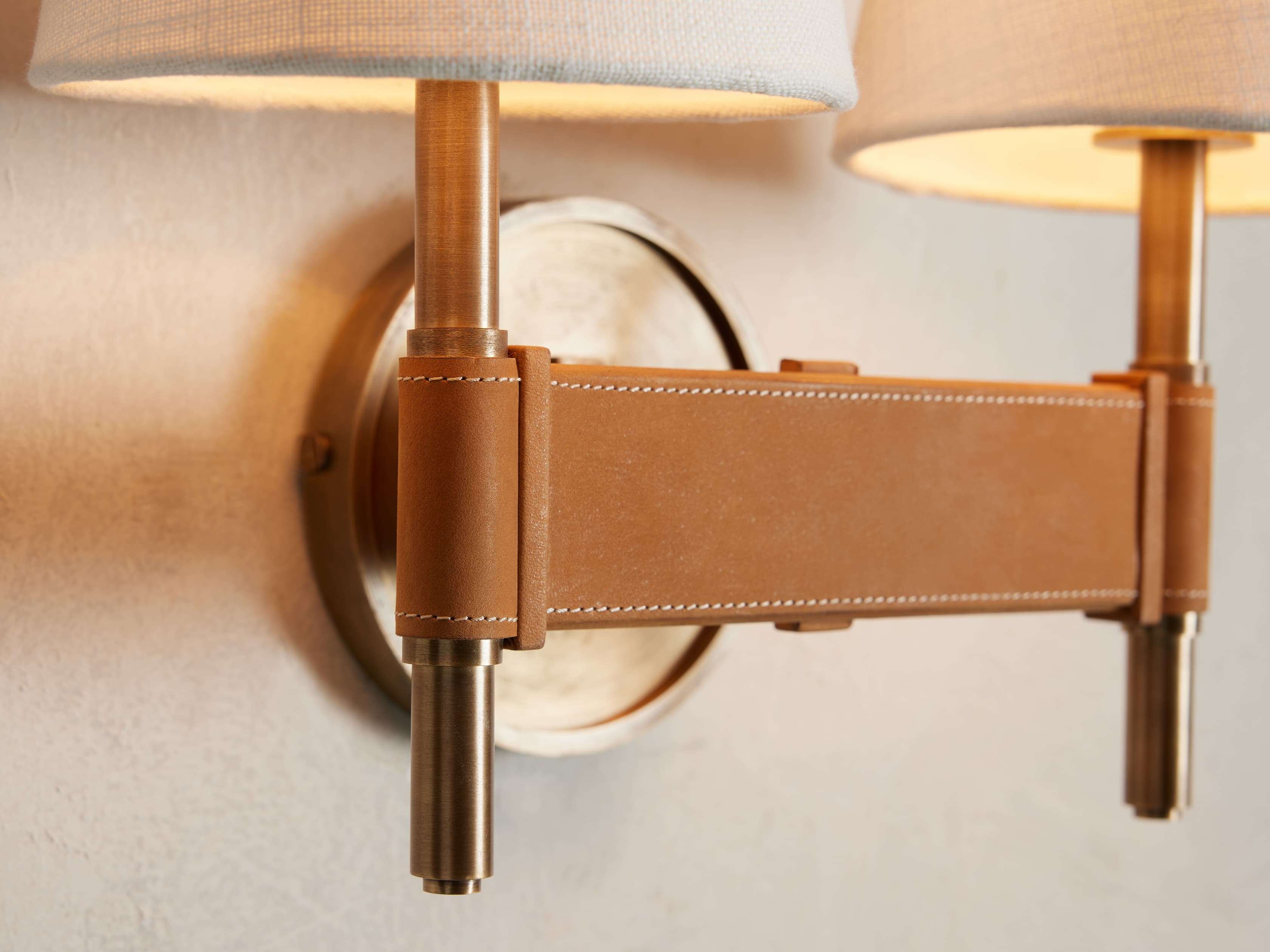 Hastings Double Wall Light, Hardwired Wall Sconce, detail 3