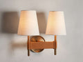 Hastings Double Wall Light, Hardwired Wall Sconce, Dimensions 12"