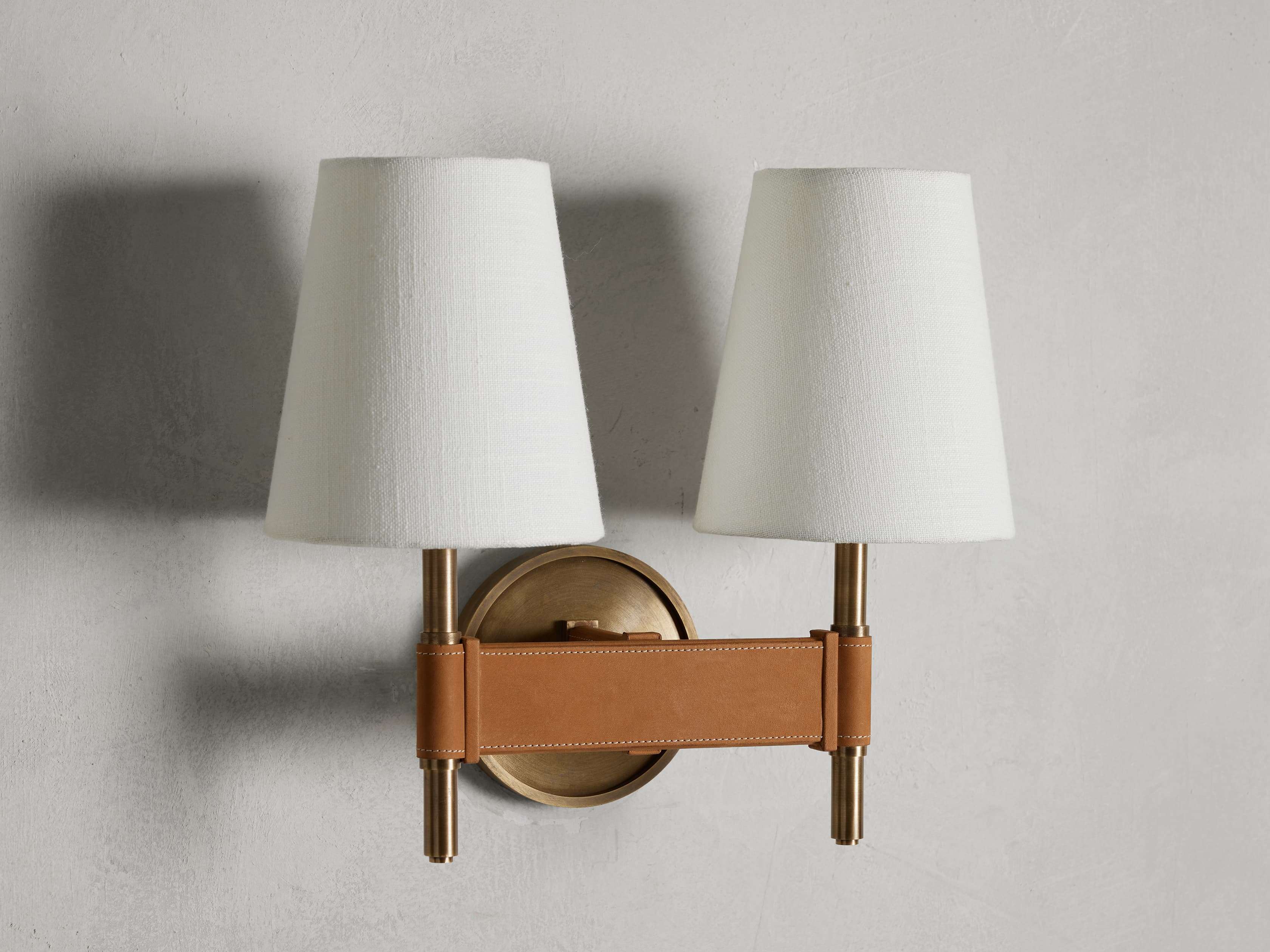 Hastings Double Wall Light, Hardwired Wall Sconce, detail 2