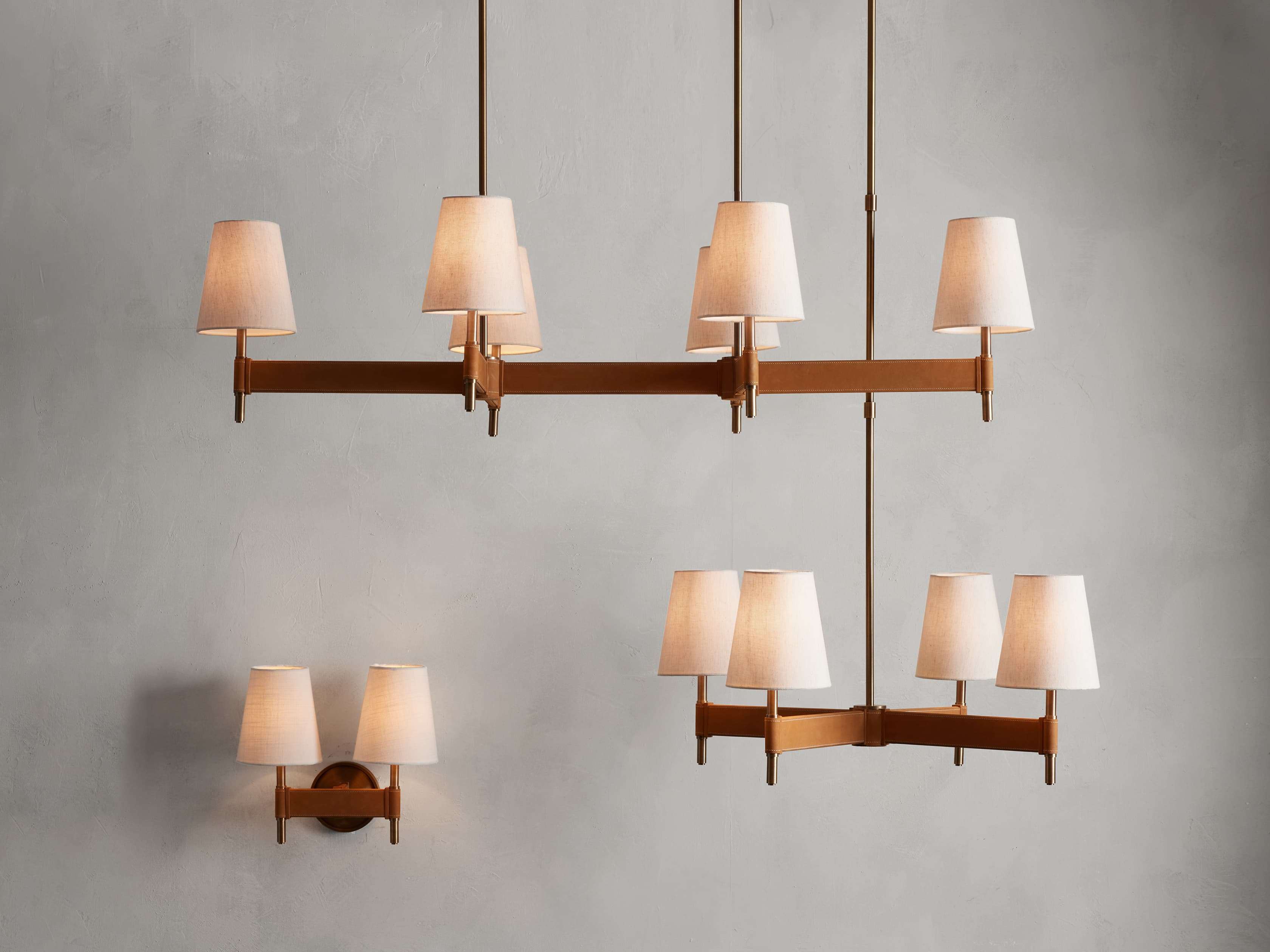 Hastings Double Wall Light, Hardwired Wall Sconce, detail 4