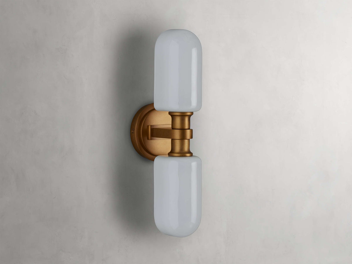 Zayd Double Wall Light, Bedroom Wall Sconce, detail 2