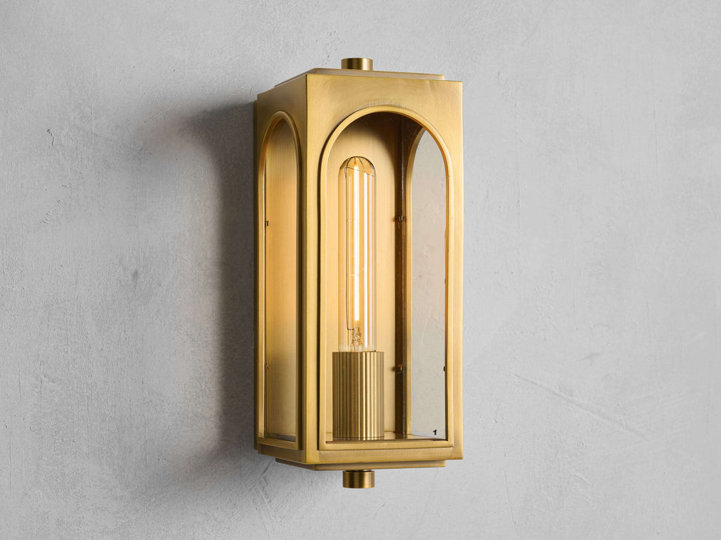 Palladian Exterior Sconce, Outdoor Wall Light, 75" d x 11.25" h