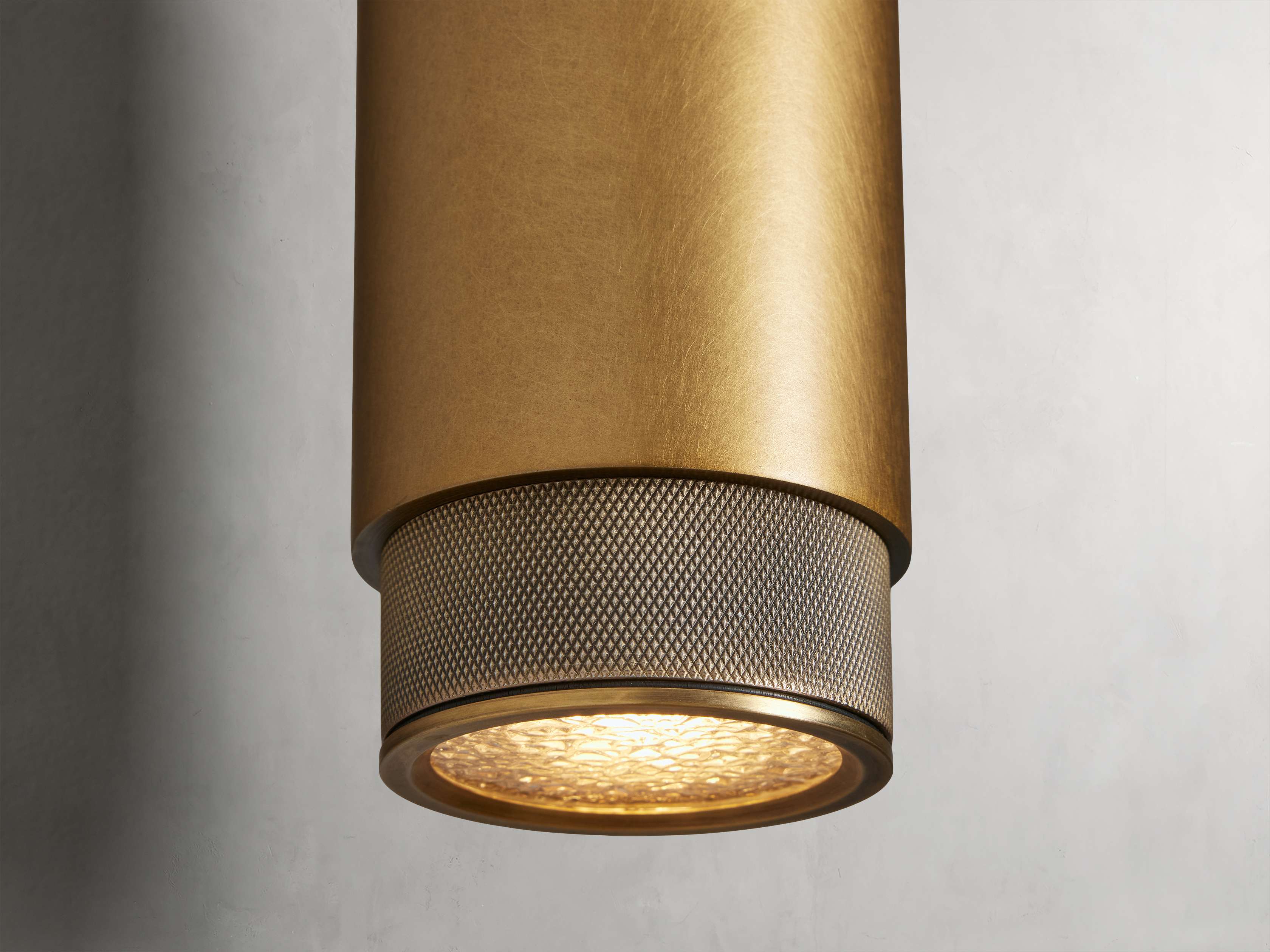 Spotlight Exterior Sconce in Brass, Outdoor Wall Light, detail 7