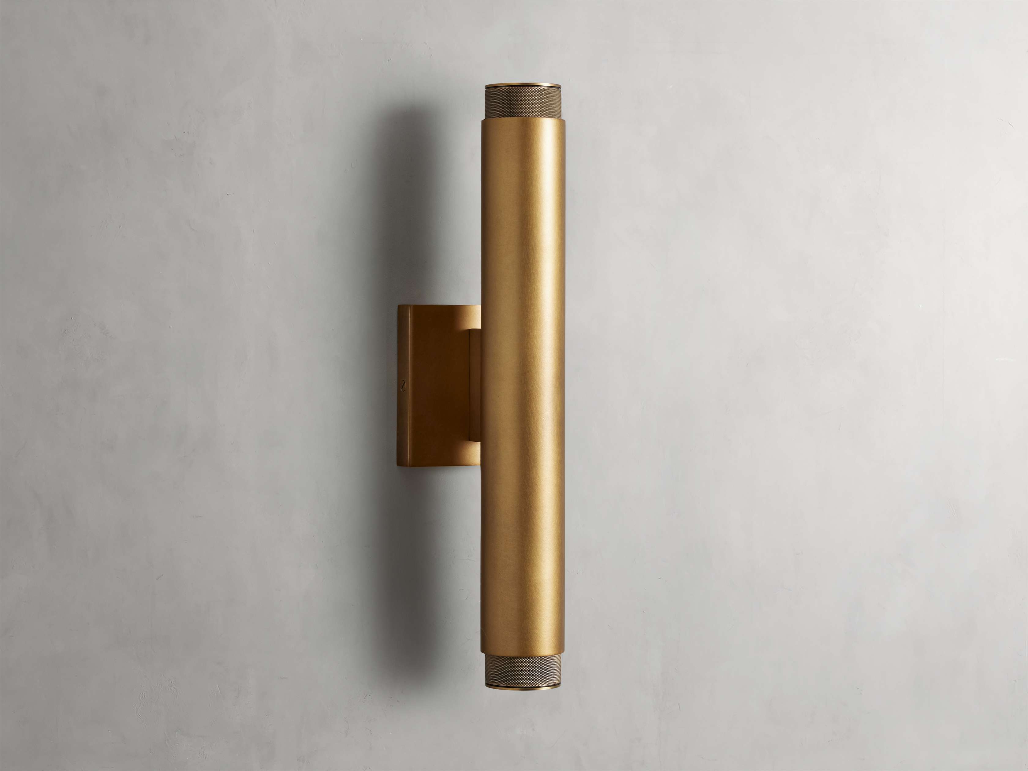 Spotlight Exterior Sconce in Brass, Outdoor Wall Light, detail 6