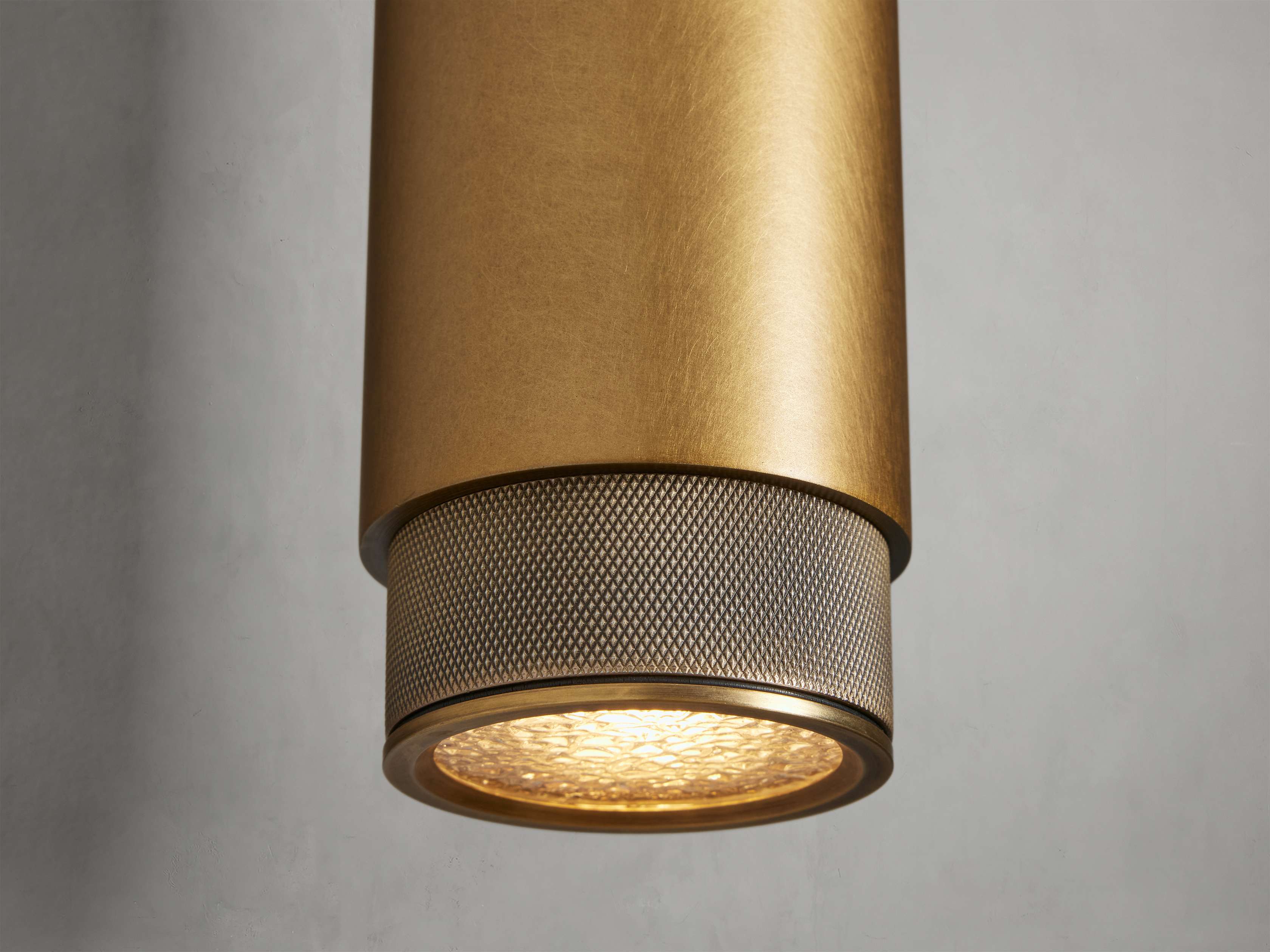 Spotlight Exterior Sconce in Brass, Outdoor Wall Light, detail 9