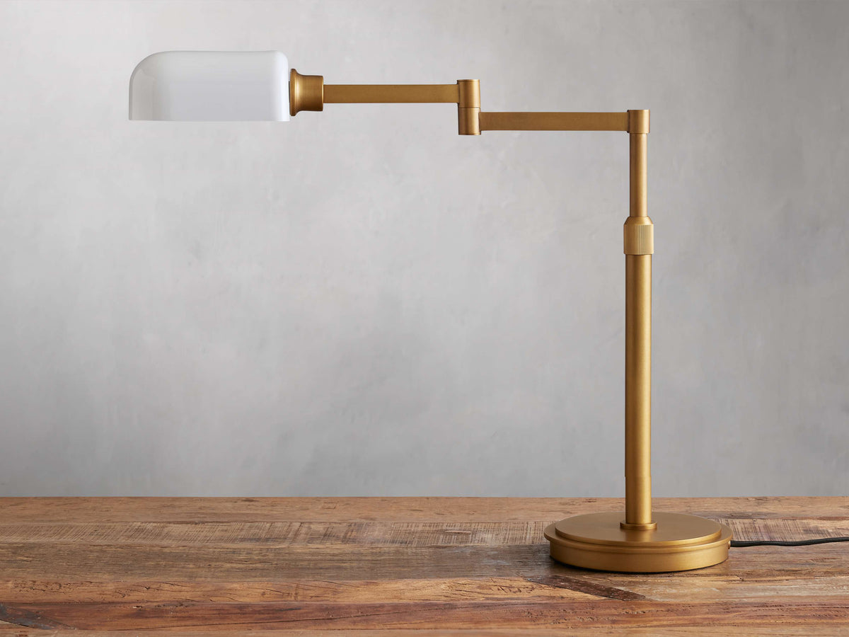 Zayd Pivot Arm Table Light, Bedside Table Lamp, detail 9