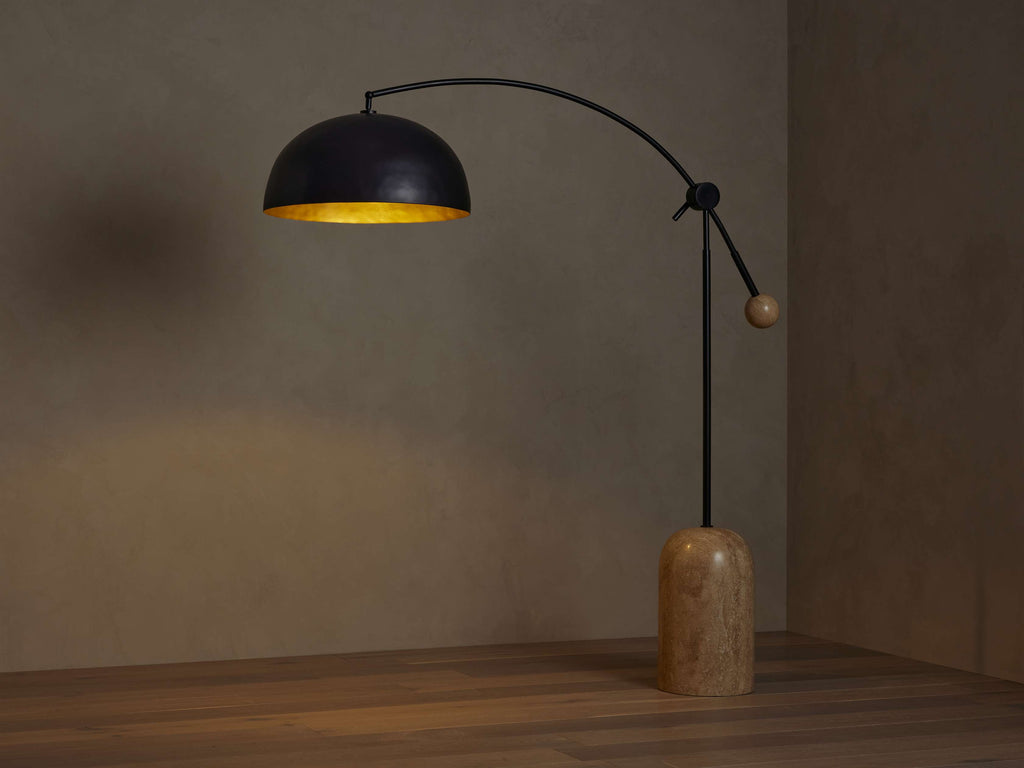 Portia Floor Light, Floor Lamp, Dimensions 74.75"