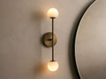 Girouette Double Wall Light, Hardwired Wall Sconce, Dimensions 4.5"