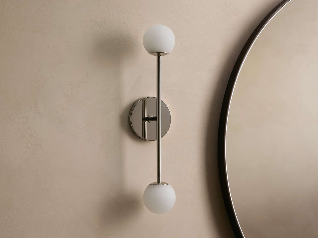 Girouette Double Wall Light, Hardwired Wall Sconce, detail 5