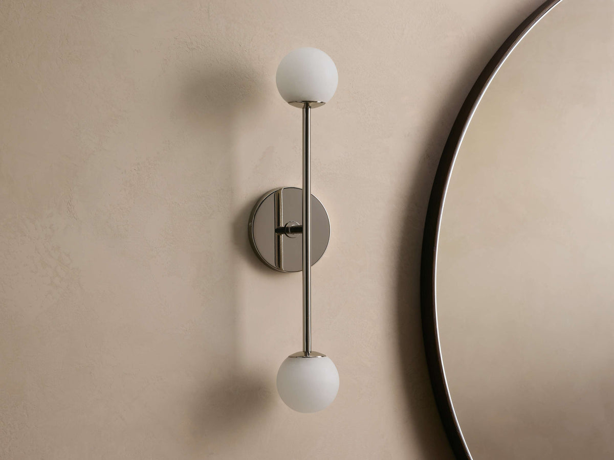 Girouette Double Wall Light, Hardwired Wall Sconce, detail 5