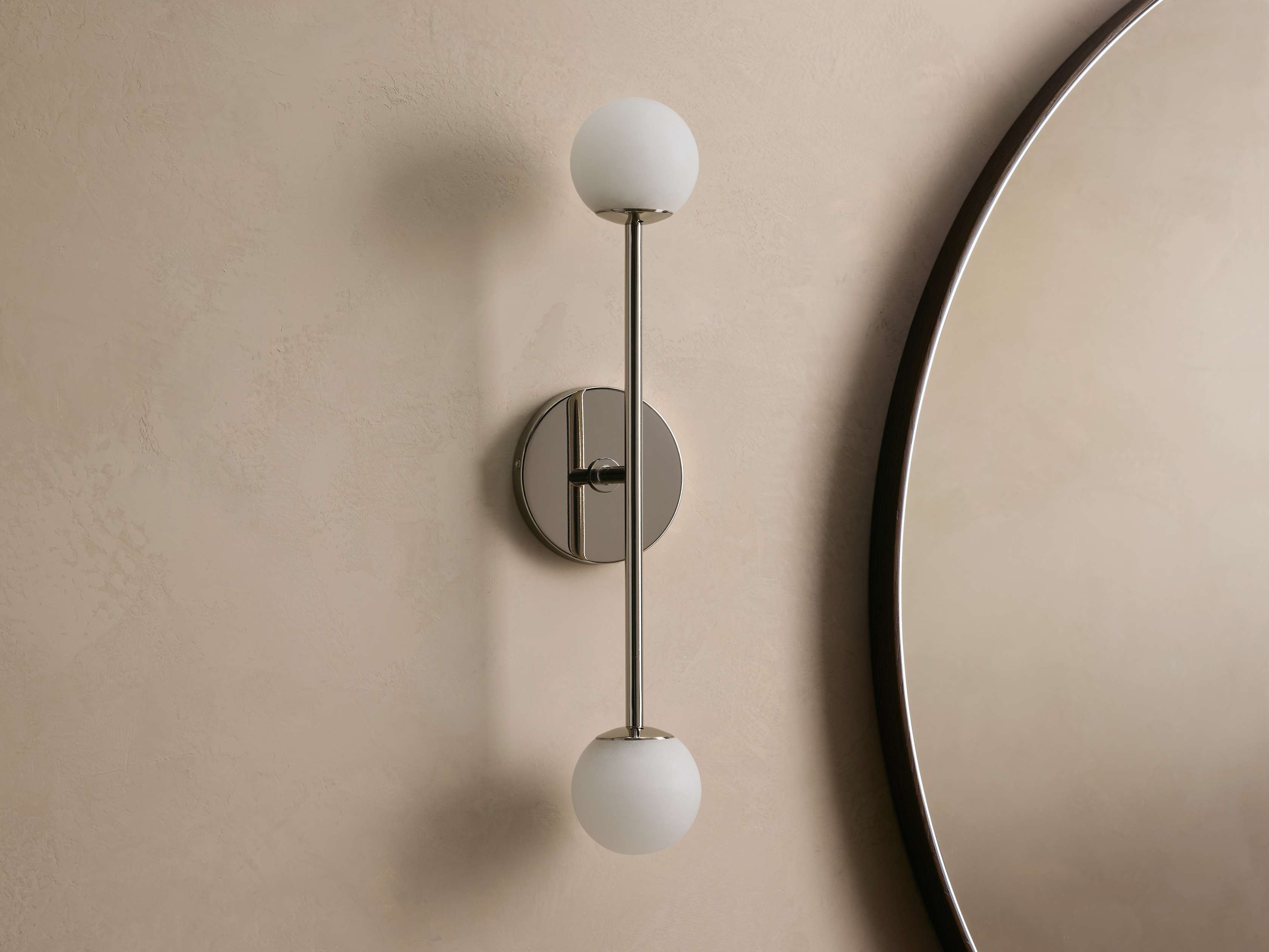 Girouette Double Wall Light, Hardwired Wall Sconce, detail 5