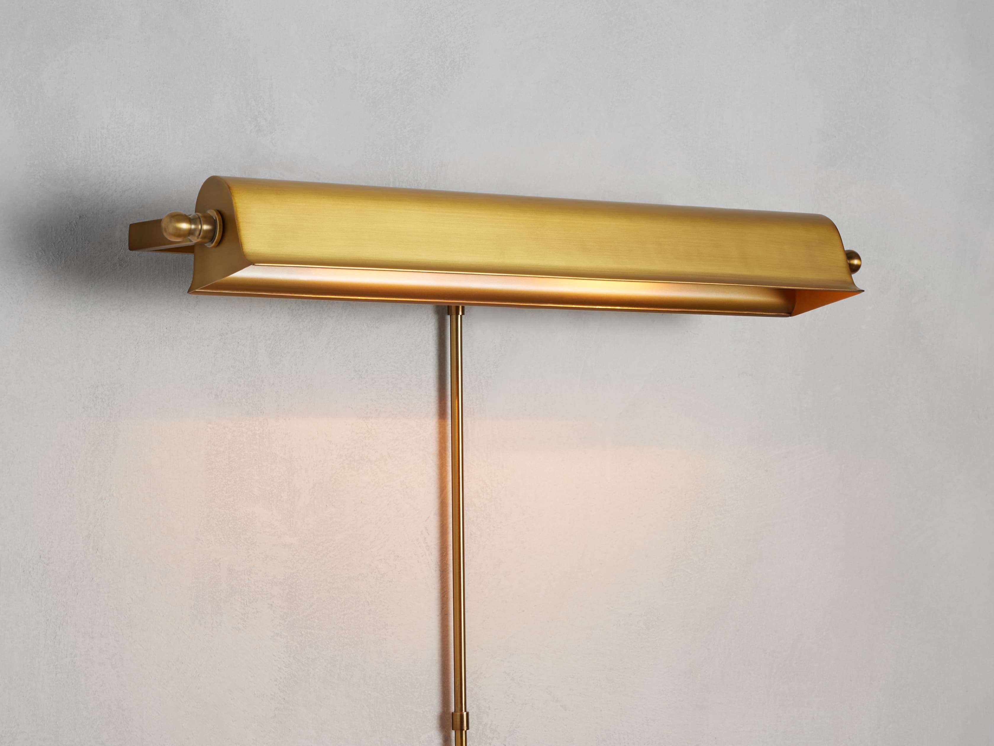 Metal Tremont Picture Light, Plug-In Wall Sconce, 24" Width x 6" Depth x 3"