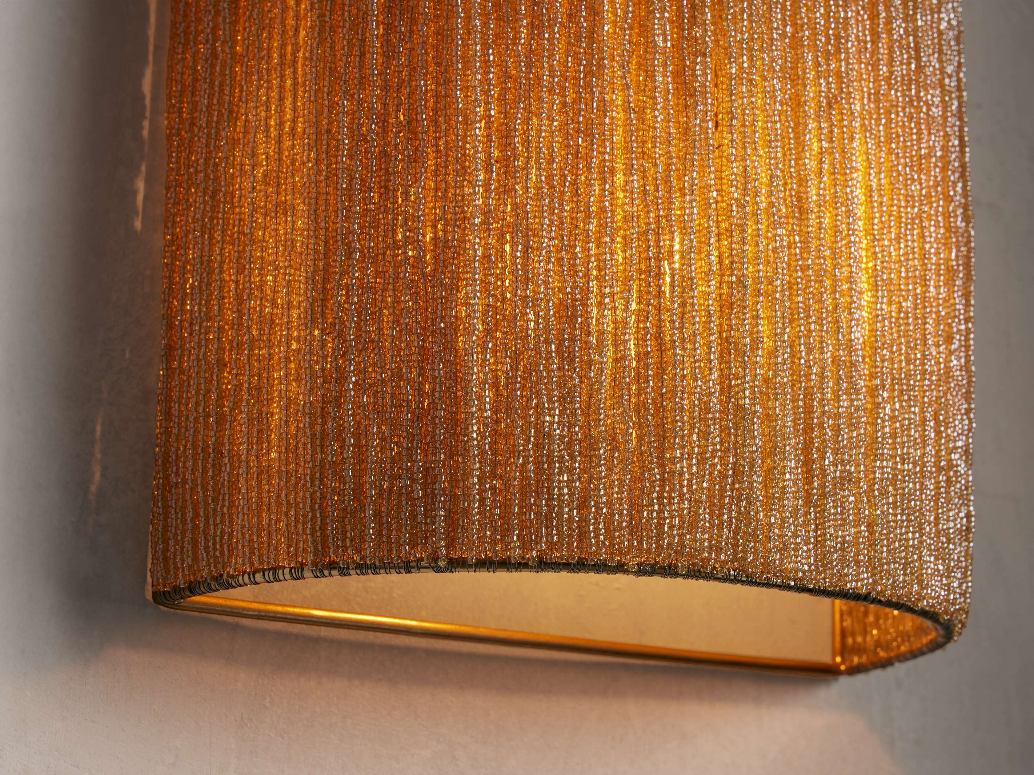 Romilly Beaded Wall Light, Hardwired Wall Sconce, detail 2