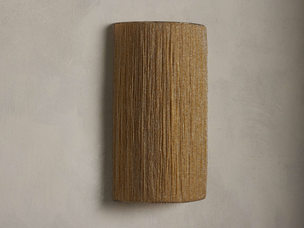Romilly Beaded Wall Light, Hardwired Wall Sconce, detail 9