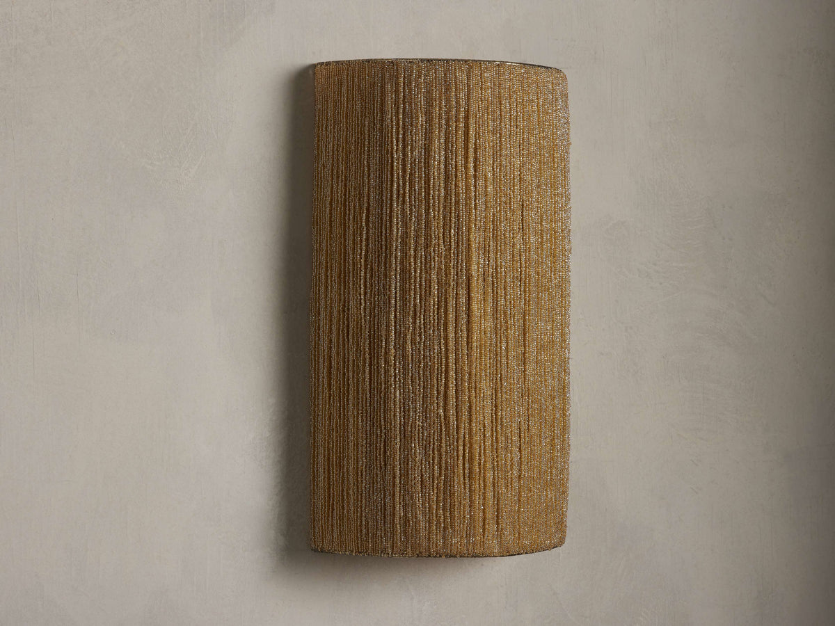 Romilly Beaded Wall Light, Hardwired Wall Sconce, detail 9
