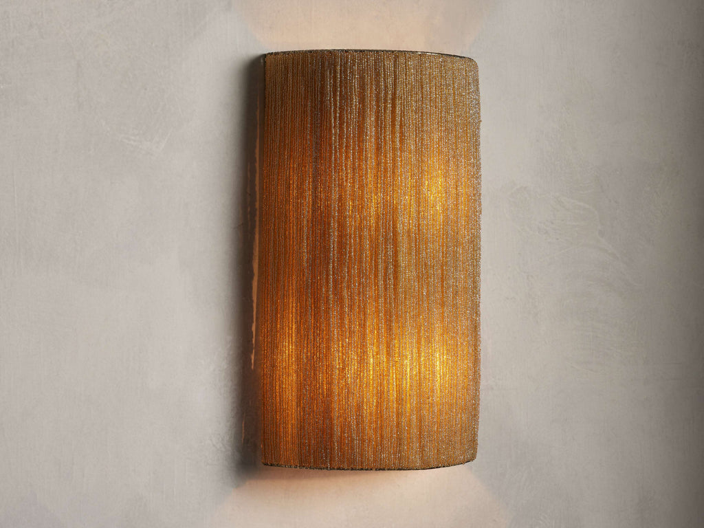 Romilly Beaded Wall Light, Hardwired Wall Sconce, detail 6