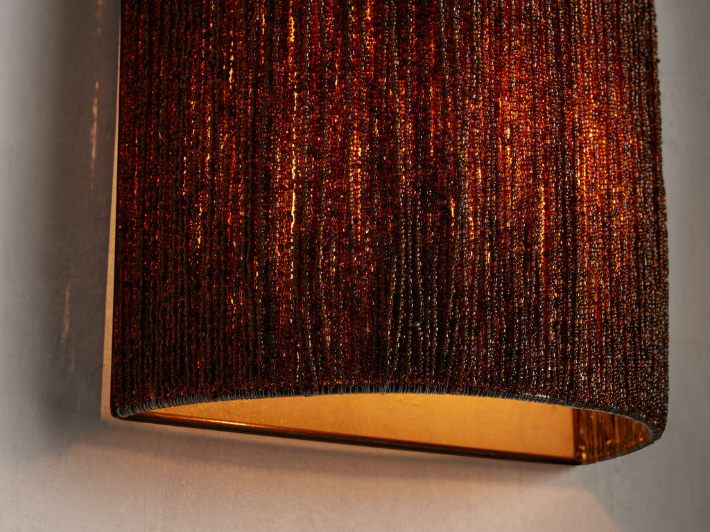 Romilly Beaded Wall Light, Hardwired Wall Sconce, detail 8