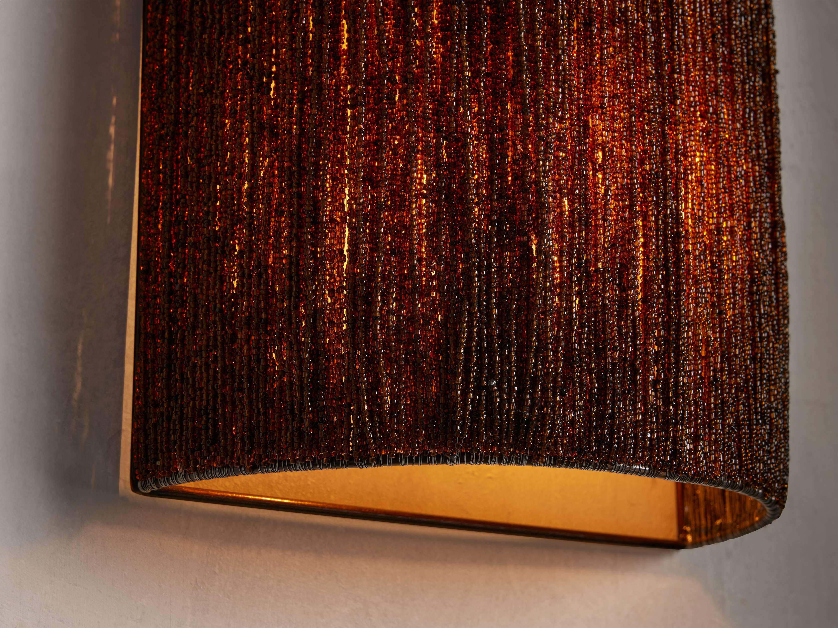 Romilly Beaded Wall Light, Hardwired Wall Sconce, detail 8