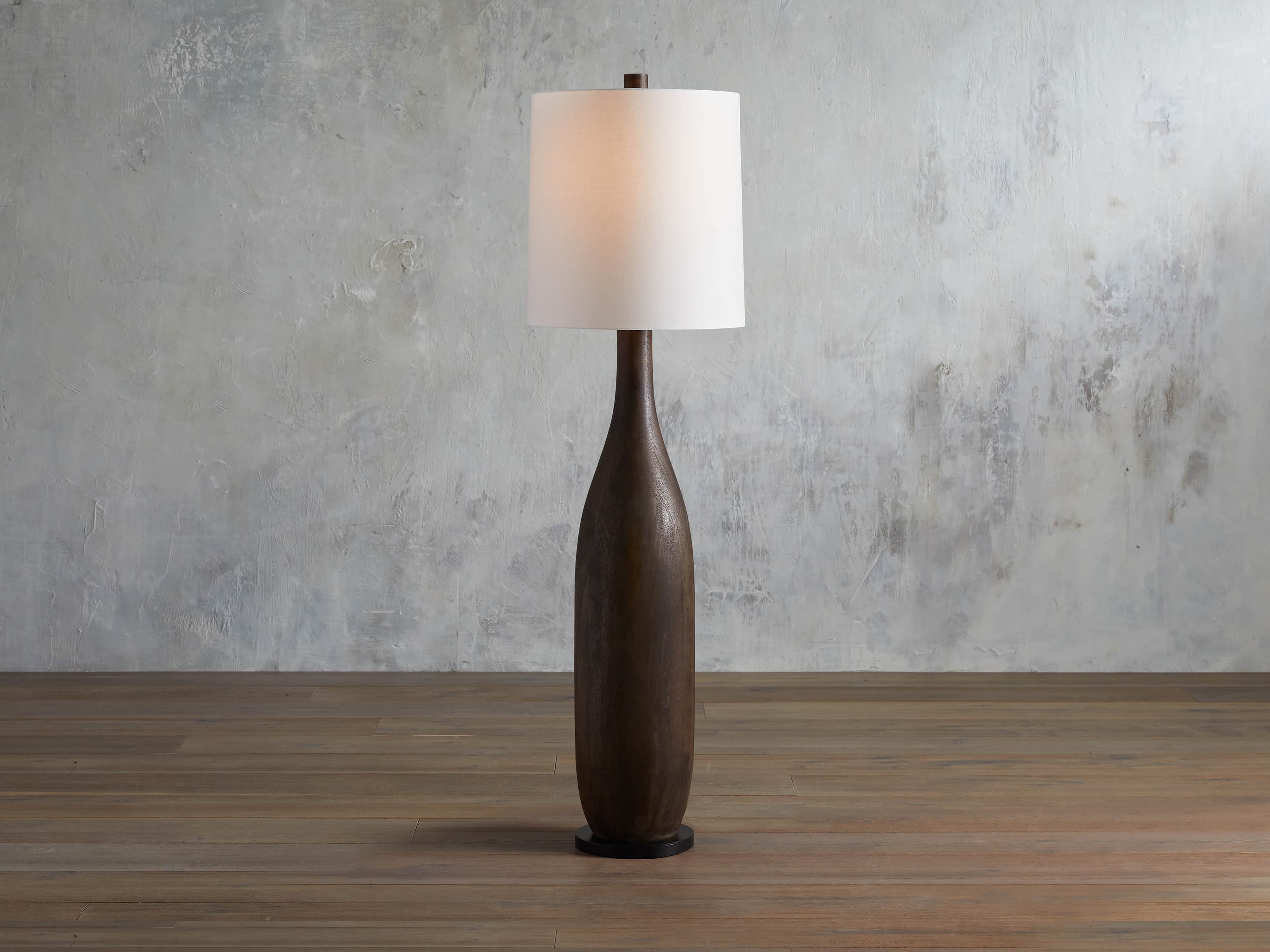 Briar Floor Light in Espresso, Floor Lamp, Dimensions 18"