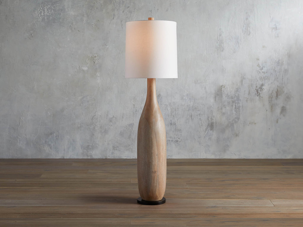 Briar Floor Light in Natural, Floor Lamp, Dimensions 18"
