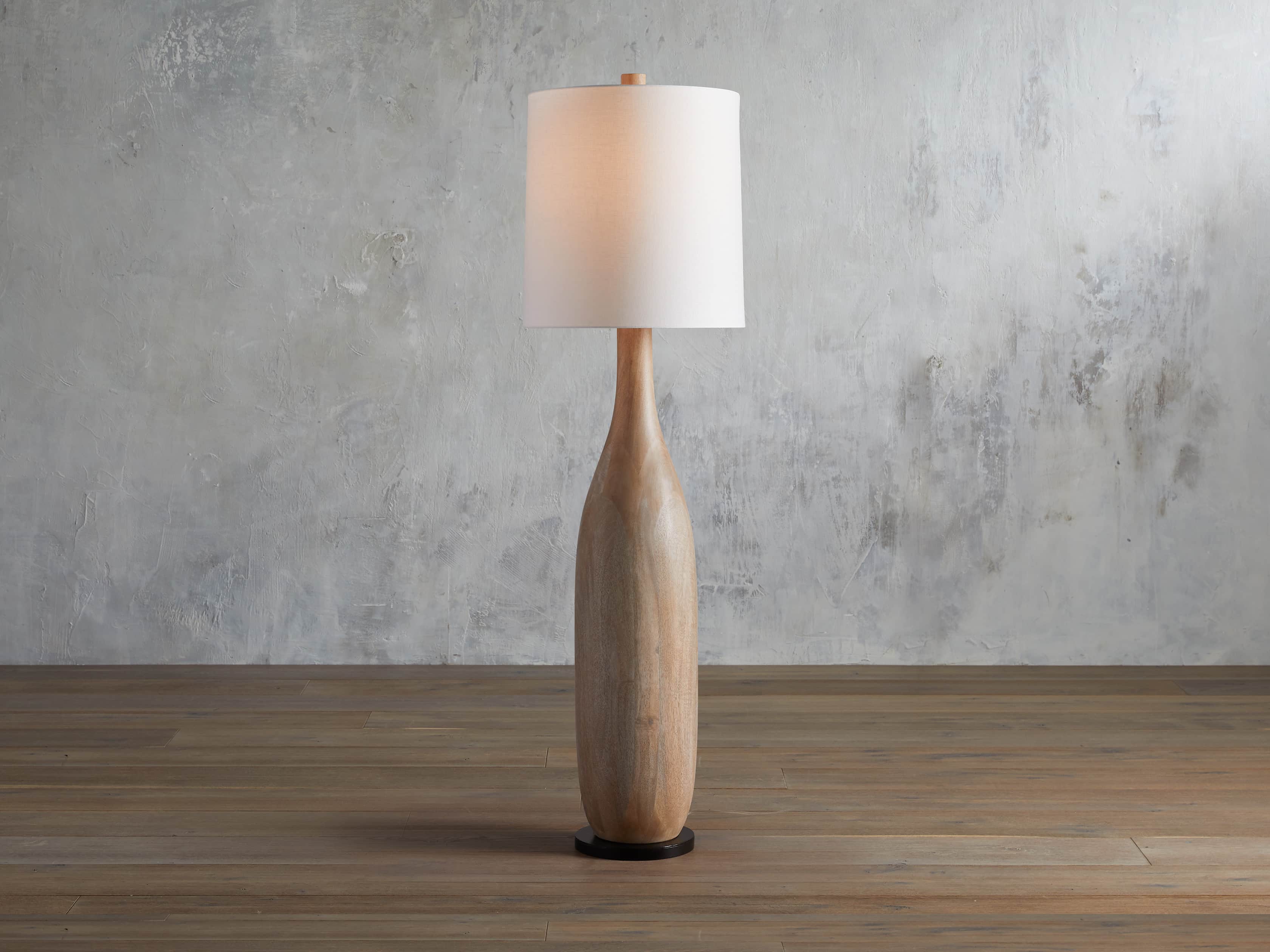 Briar Floor Light in Natural, Floor Lamp, Dimensions 18"