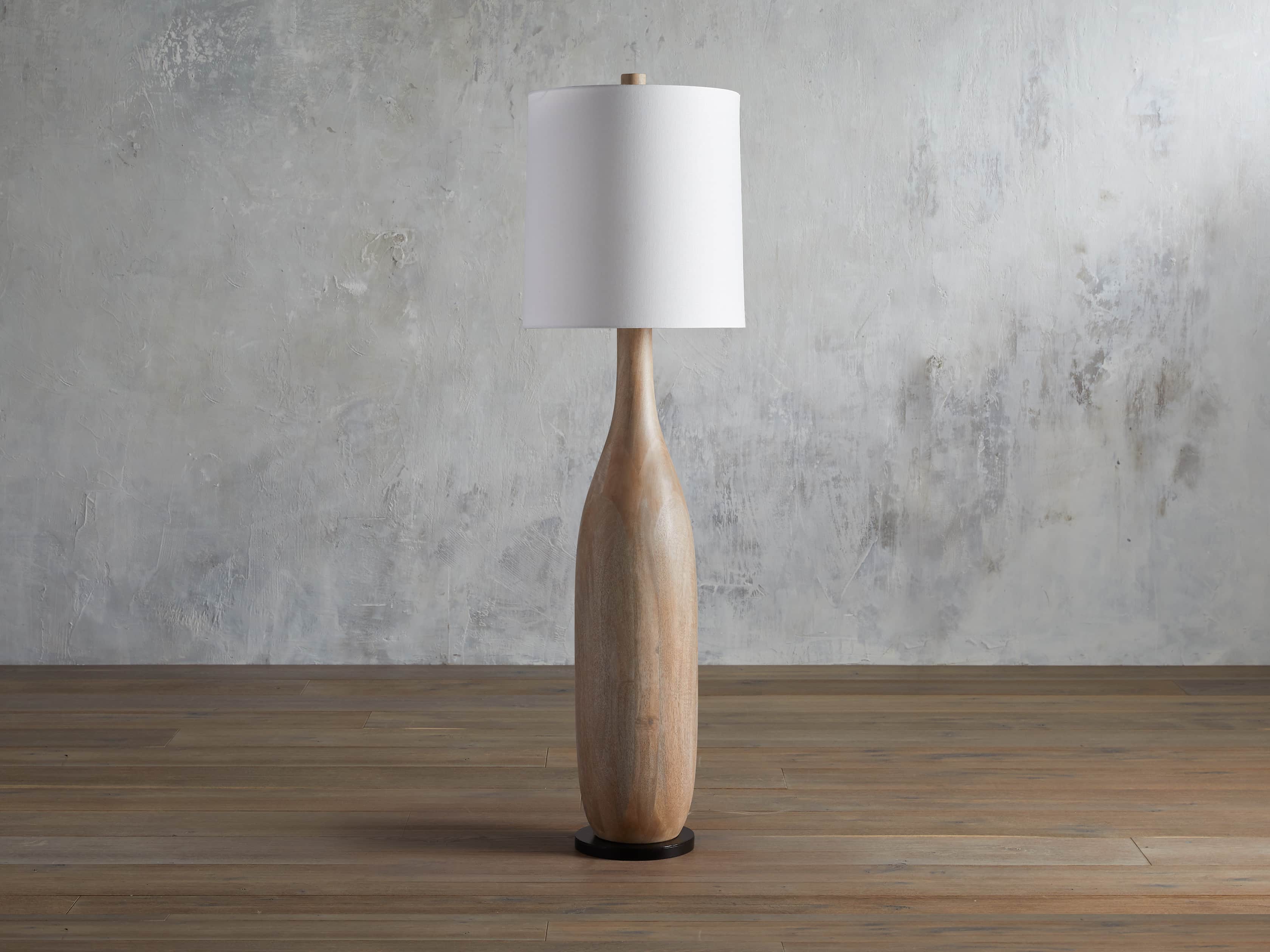 Briar Floor Light in Natural, Floor Lamp, detail 2