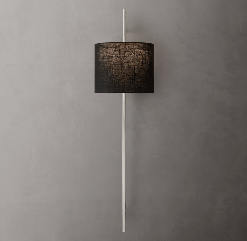 Vela Octagonal Bar Sconce - Circular Shade, Bedroom Wall Sconce, detail 16