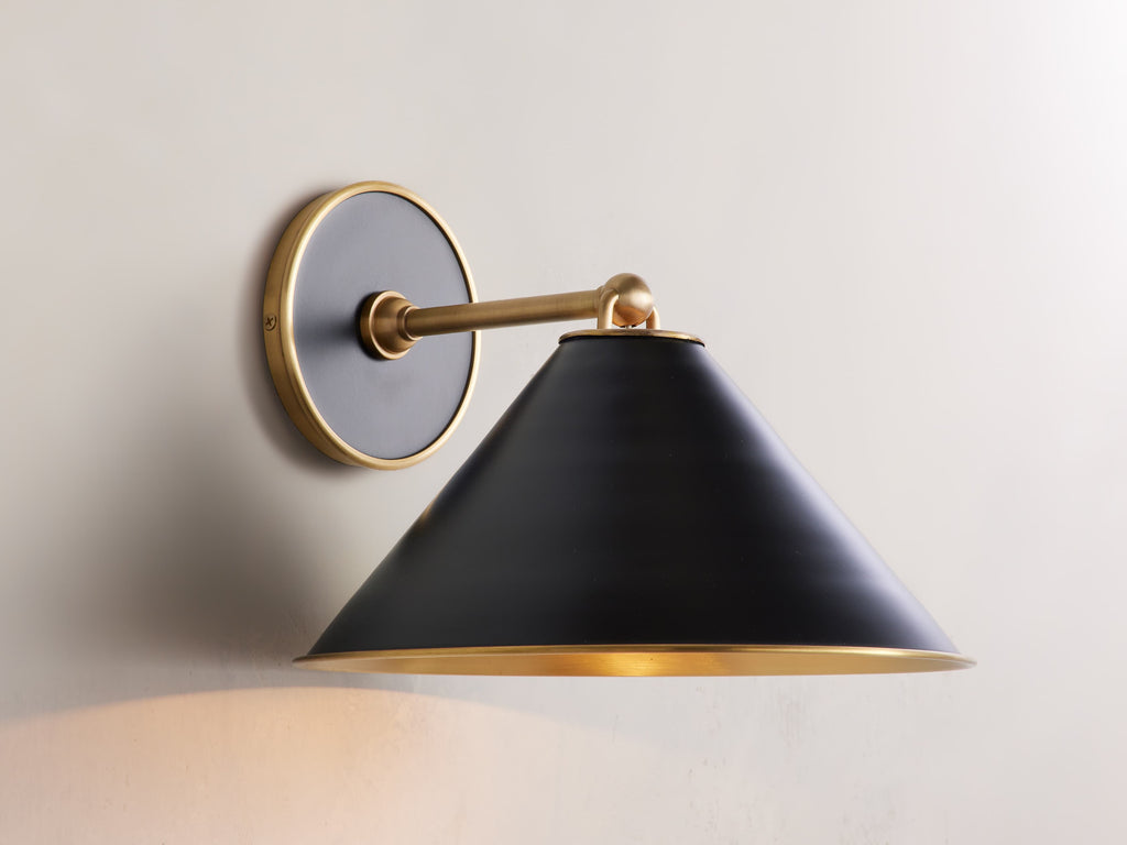 Arno Wall Light, Hardwired Wall Sconce, Dimensions 11"