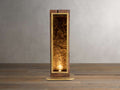 Vigas Floor Lamp floor lamp in brass, glass, wood, fabric | Tianguang Select