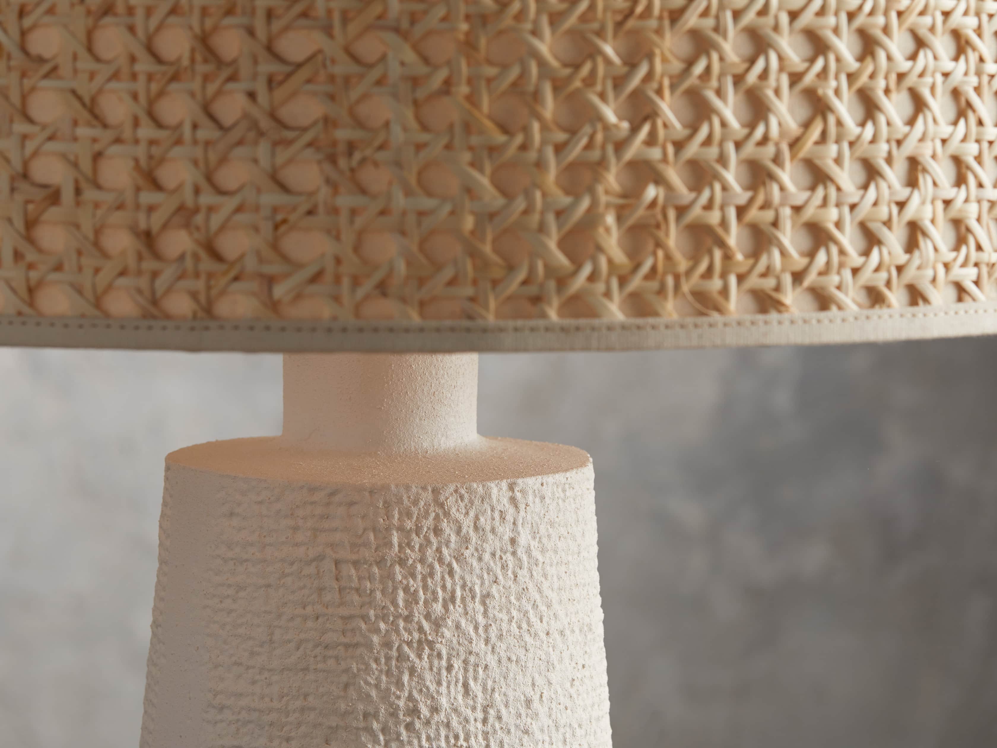 Stucco Table Light, Bedside Table Lamp, detail 3