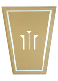 2-Light 48.00" Tan Gloss Powdercoat LED Wall Sconce front view