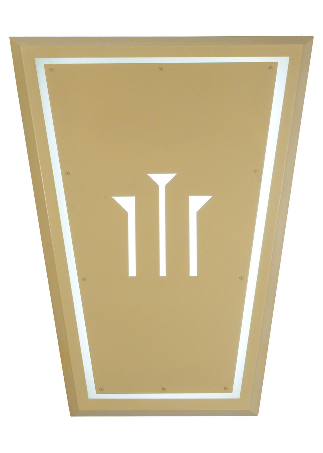 2-Light 48.00" Tan Gloss Powdercoat LED Wall Sconce front view