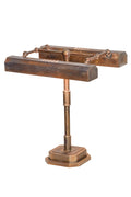 Fargo 16 Inch 2-Light 16.00" Vintage Brass Table Lamp front view