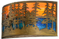 Tall Pines 2-Light 18.00" Antique Copper Wall Sconce front view