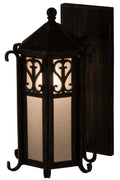 Caprice （custom-made） 1-Light 15.50" Antique Iron Gate Wall Sconce front view
