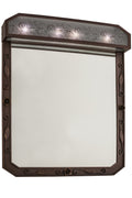 4-Light 36.00" Mahogany Bronze Wall Sconce front view