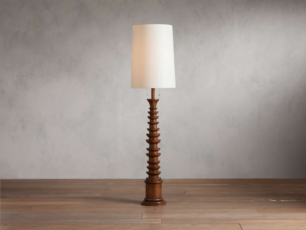 Nina Floor Light, Floor Lamp, Dimensions 18"