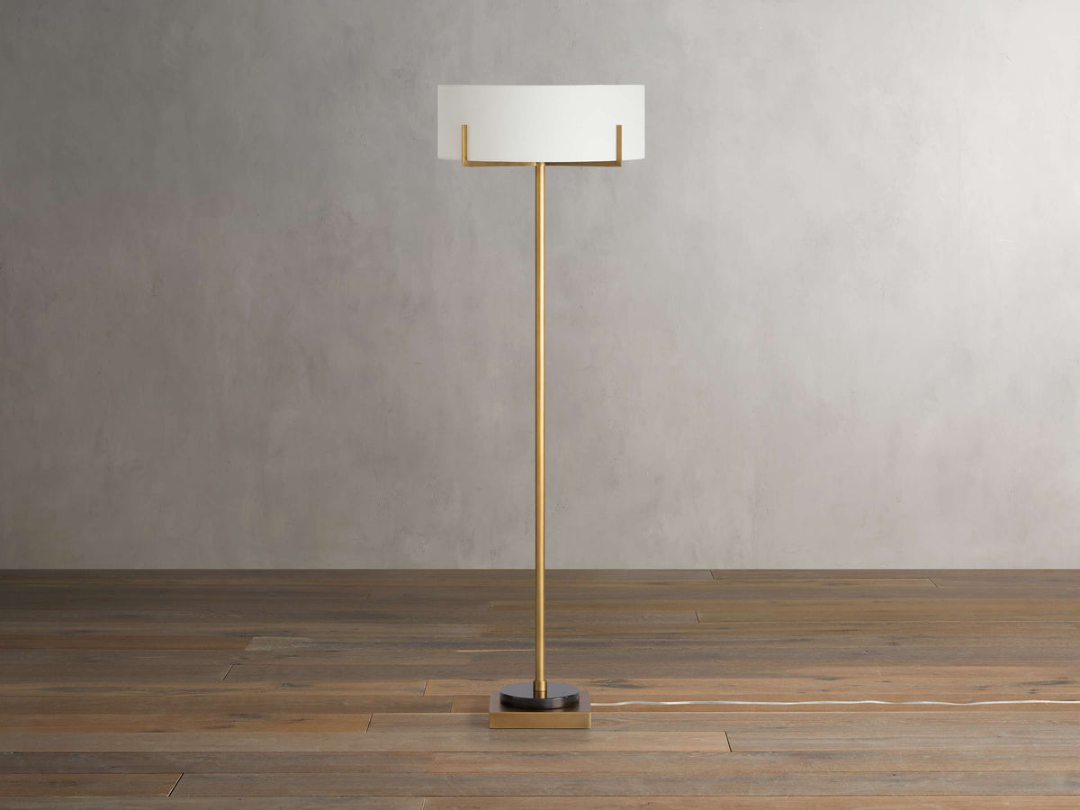 Frederic Floor Light, Floor Lamp, Dimensions 21.25"