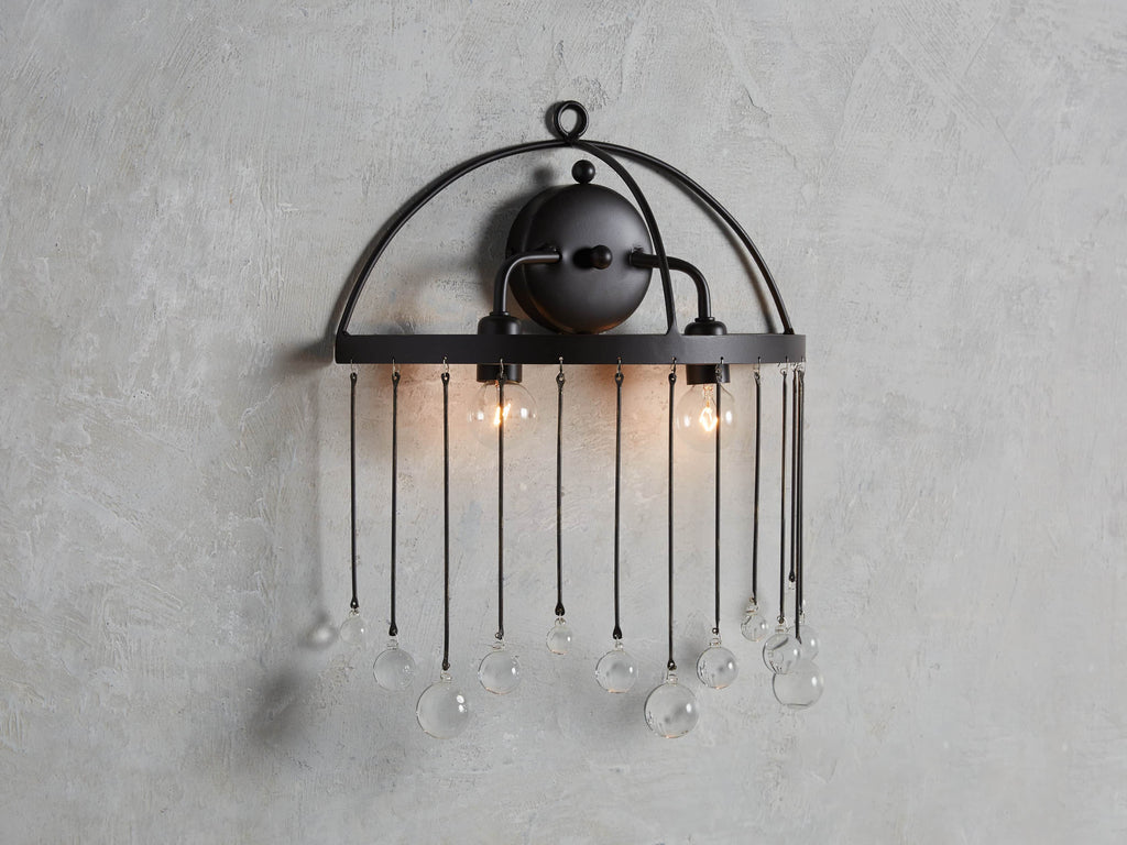Aubrey Wall Light, Hardwired Wall Sconce, Dimensions 14.5"
