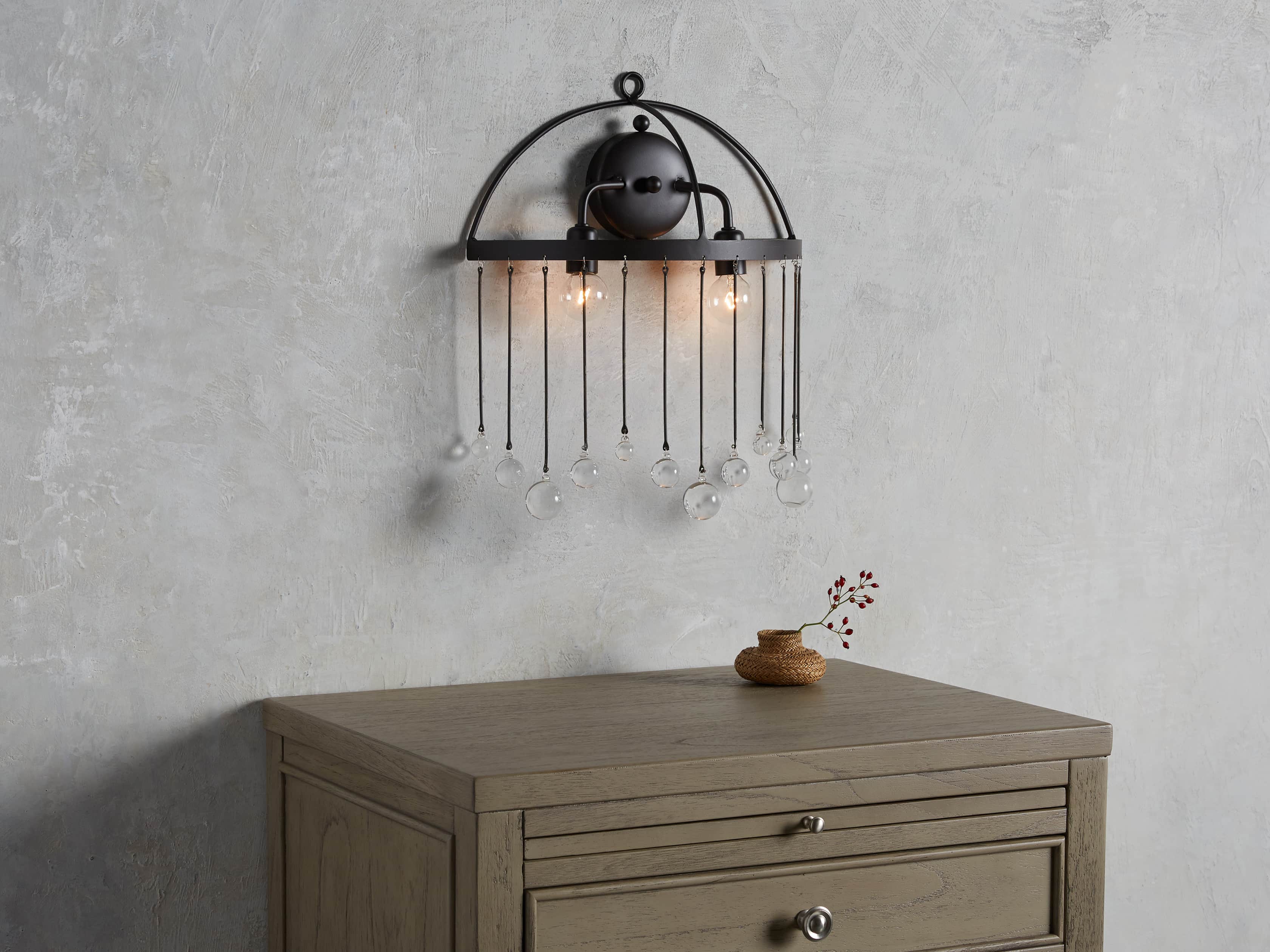 Aubrey Wall Light, Hardwired Wall Sconce, detail 7