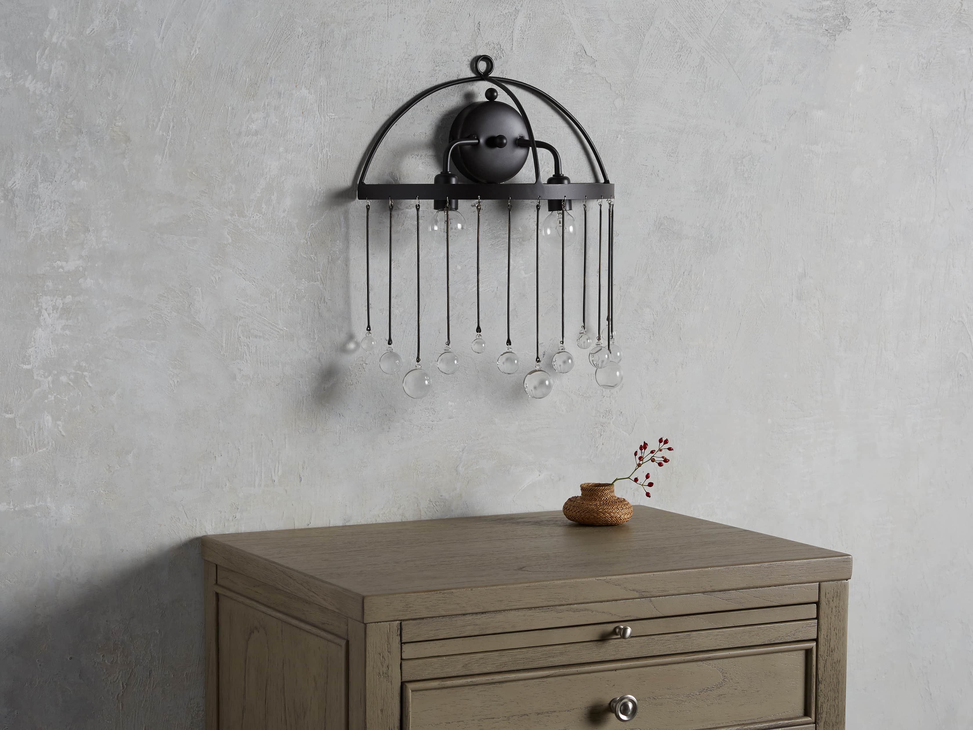 Aubrey Wall Light, Hardwired Wall Sconce, detail 8