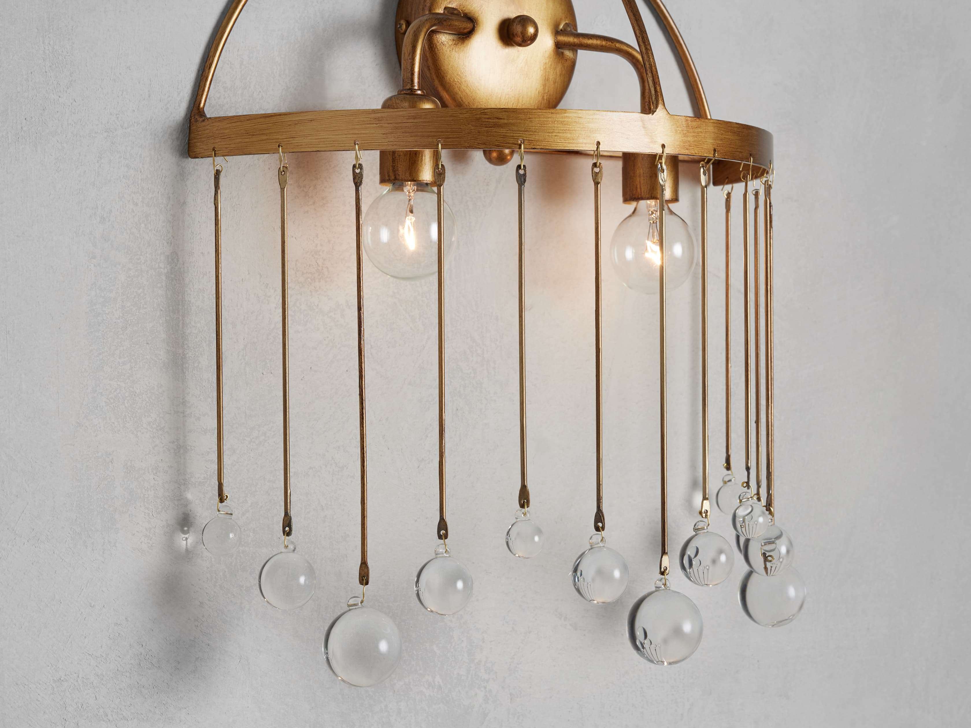 Aubrey Wall Light, Hardwired Wall Sconce, detail 3