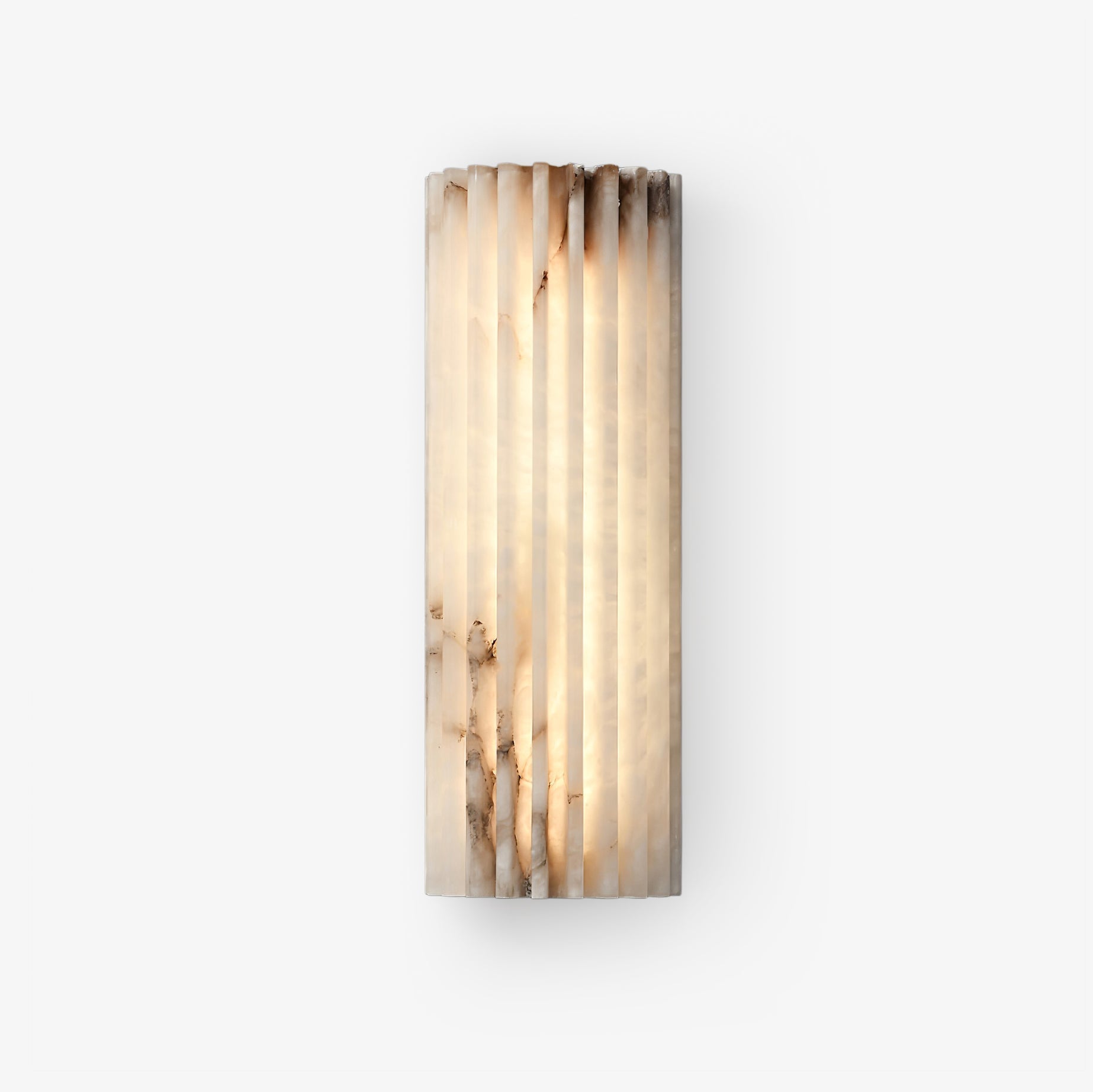 Alvia Alabaster Wall Light, Hardwired Wall Sconce, L 10cm x W 5cm x H 30cm