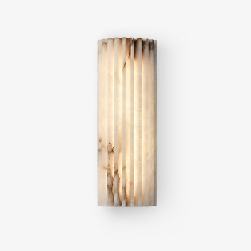 Alvia Alabaster Wall Light, Hardwired Wall Sconce, L 10cm x W 5cm x H 30cm