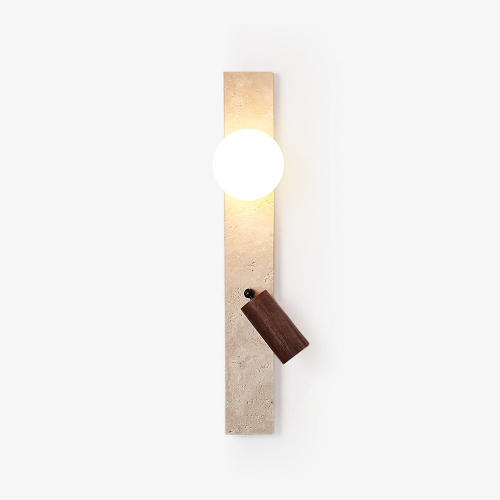 Terra Linear Wall Light, Hardwired Wall Sconce, Metal, Dia 8cm x H 58cm
